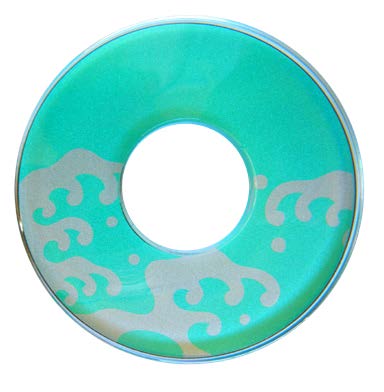 Deluxe Decorated Plastic Tsuba - Chigusa Namigashira