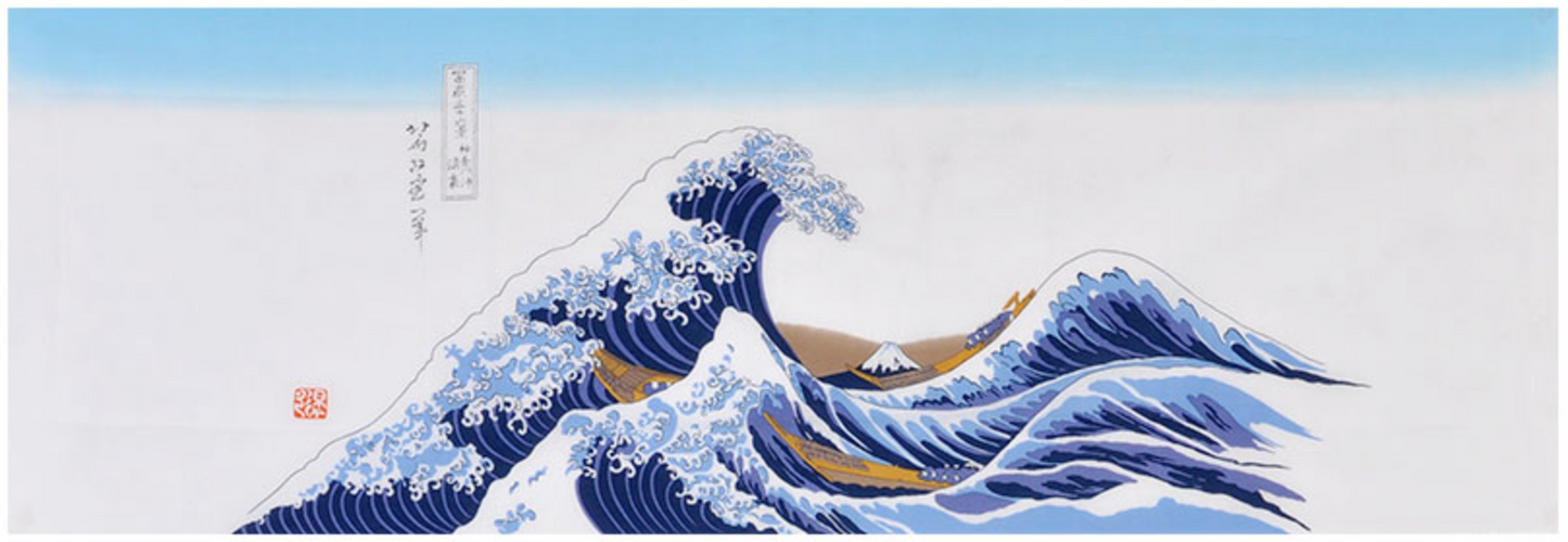 The 'Great Wave' Deluxe Tenugui