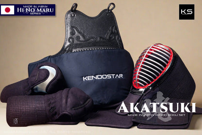 *MADE IN JAPAN* - AKATSUKI - Premium KendoStar HI NO MARU Series Hand Sewn FULL Bogu Set