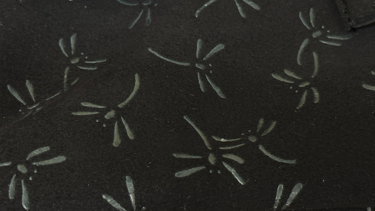 Tonbo Inden Leather Shinai Bag - BLACK/GREEN