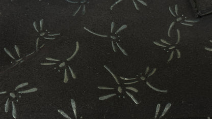 Tonbo Inden Leather Shinai Bag - BLACK/GREEN