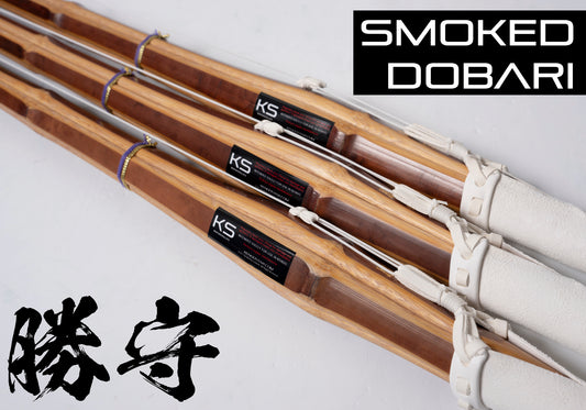 *NEW!* - Quality Smoked Dobari Jissengata Shinai ‘KACHIMAMORI’ - Set of *3*