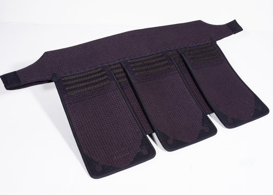 OUTLET #5 -*MADE IN JAPAN* - SEIRAN - Deluxe KendoStar HI NO MARU Series Hand Sewn Tare - L SIZE ONLY