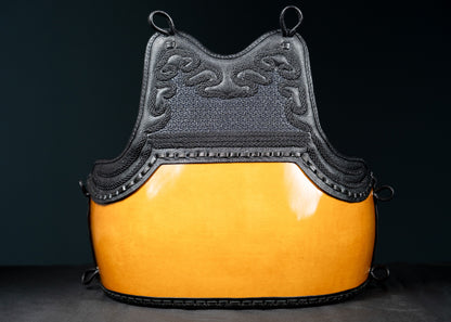 KendoStar premium hand-painted Fuki Urushi Fiber Do, front view