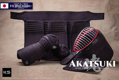 *MADE IN JAPAN* - AKATSUKI - Premium KendoStar HI NO MARU Series Hand Sewn Bogu Value Set