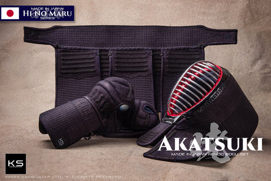 *MADE IN JAPAN* - AKATSUKI - Premium KendoStar HI NO MARU Series Hand Sewn Bogu Value Set