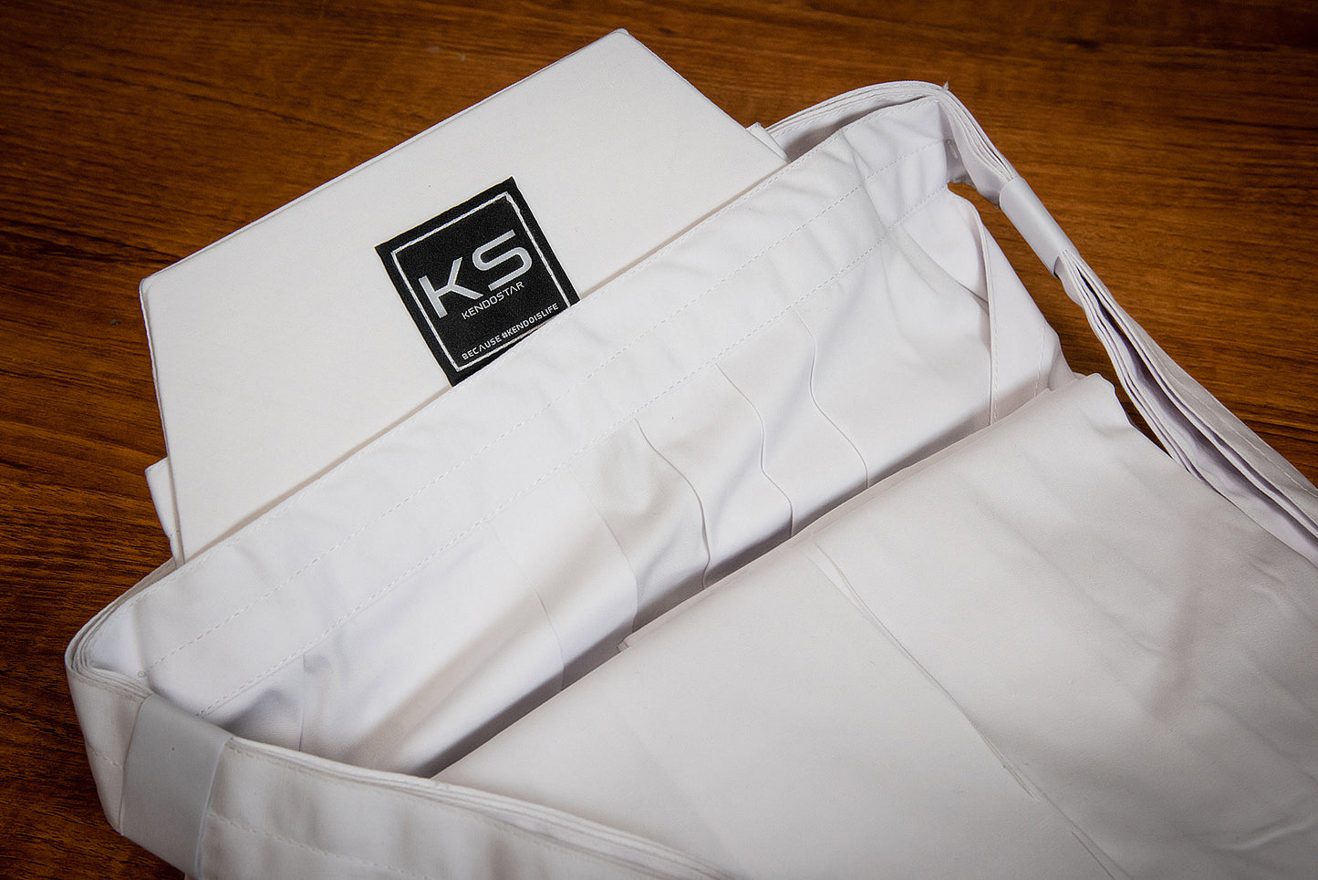 KendoStar Essentials: White Synthetic Hakama