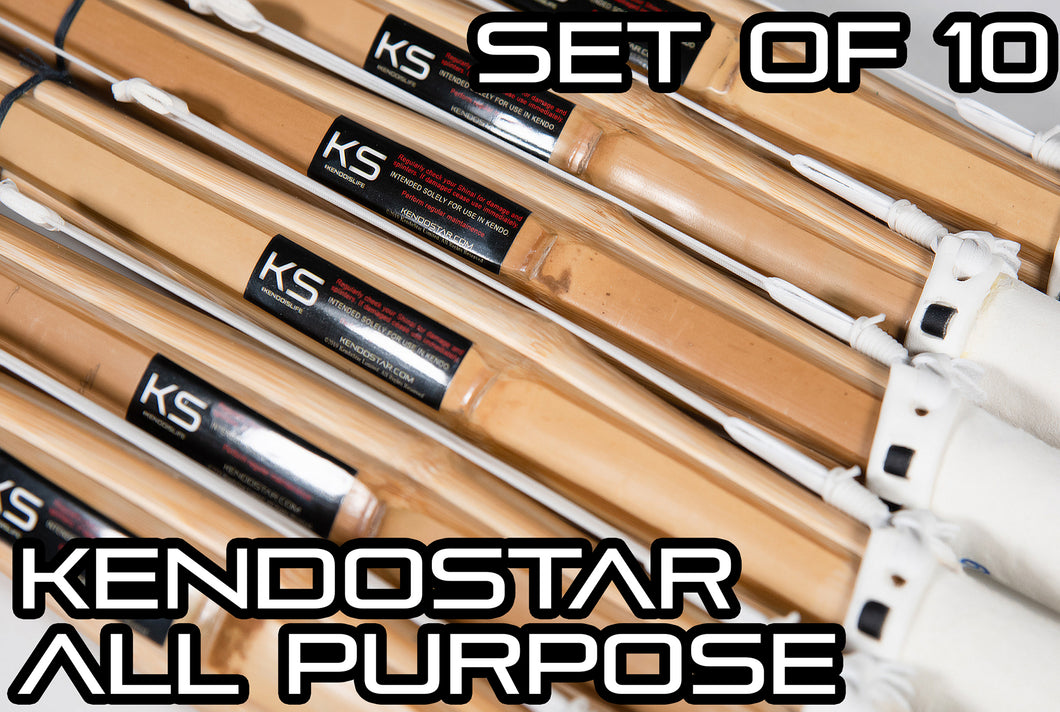 *TRIPLE REWARD POINTS!!* - Original KendoStar Model Ultimate ALL-PURPOSE Shinai - Set of 10