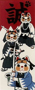 SAMURAI CATS Design Deluxe Tenugui